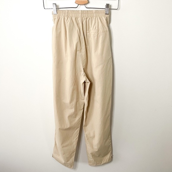 Zara Khaki Paper Bag Waist Tie Pants Size XS - Picture 7 of 9